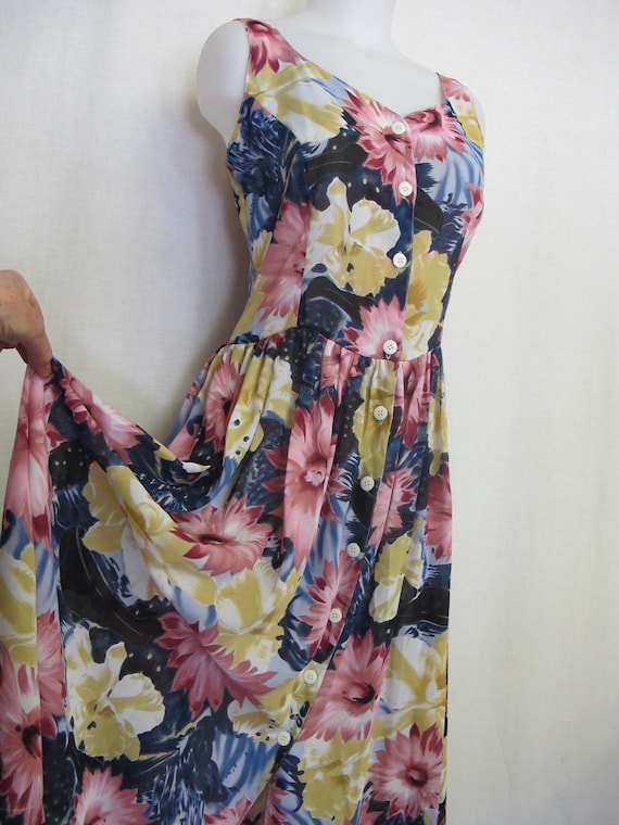 Summer Boho Dress Hippie Sleeveless Sundress Chiffon Dress - Etsy