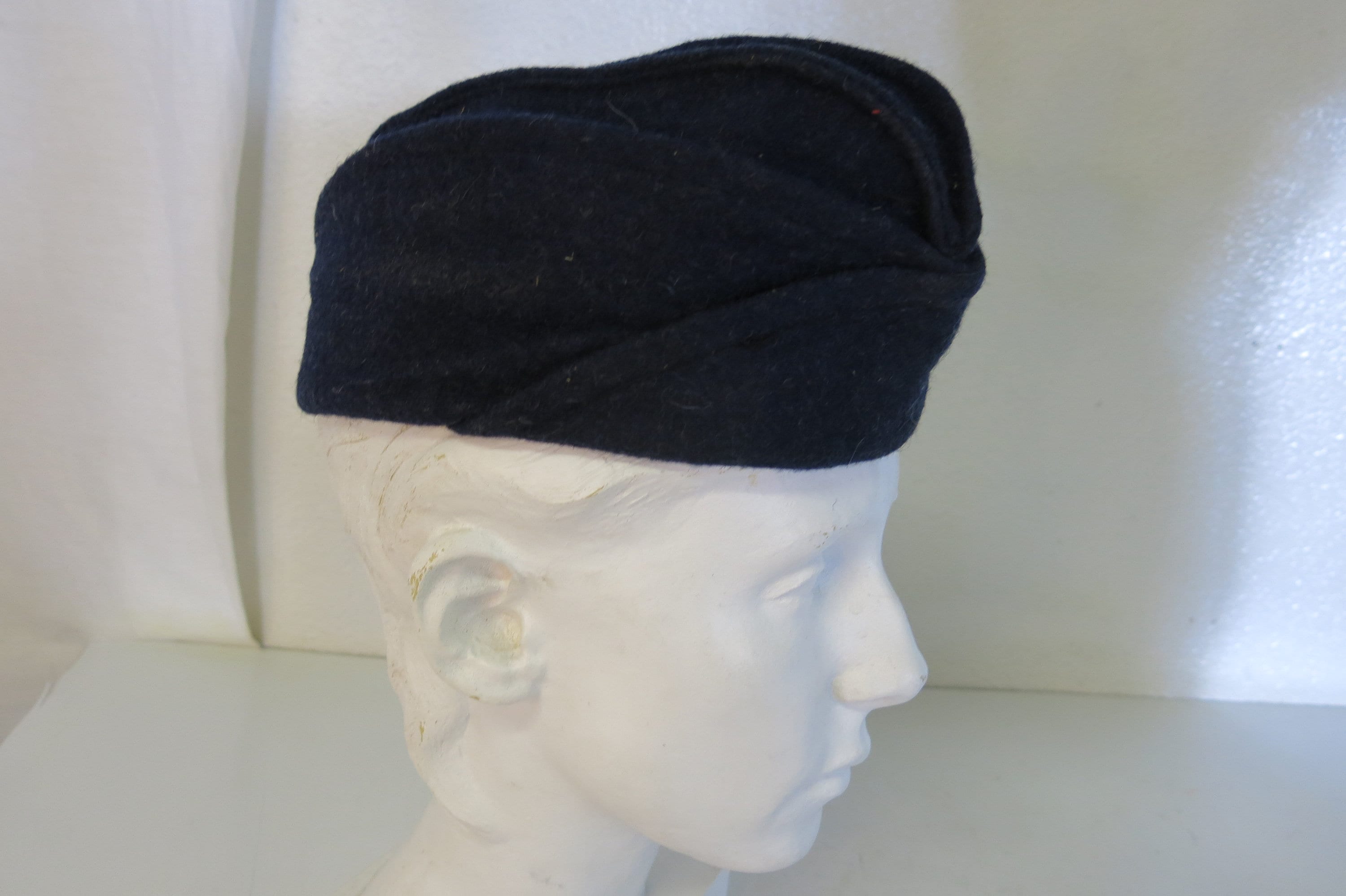 Berretto Militare Vintage In Finta Pelle &ndash; Stile Francese Retr&ograve;, Taglia Unica Donna