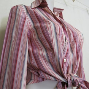 ETRO Cotton Blouse Shirt Striped Cotton Blouse Small image 10