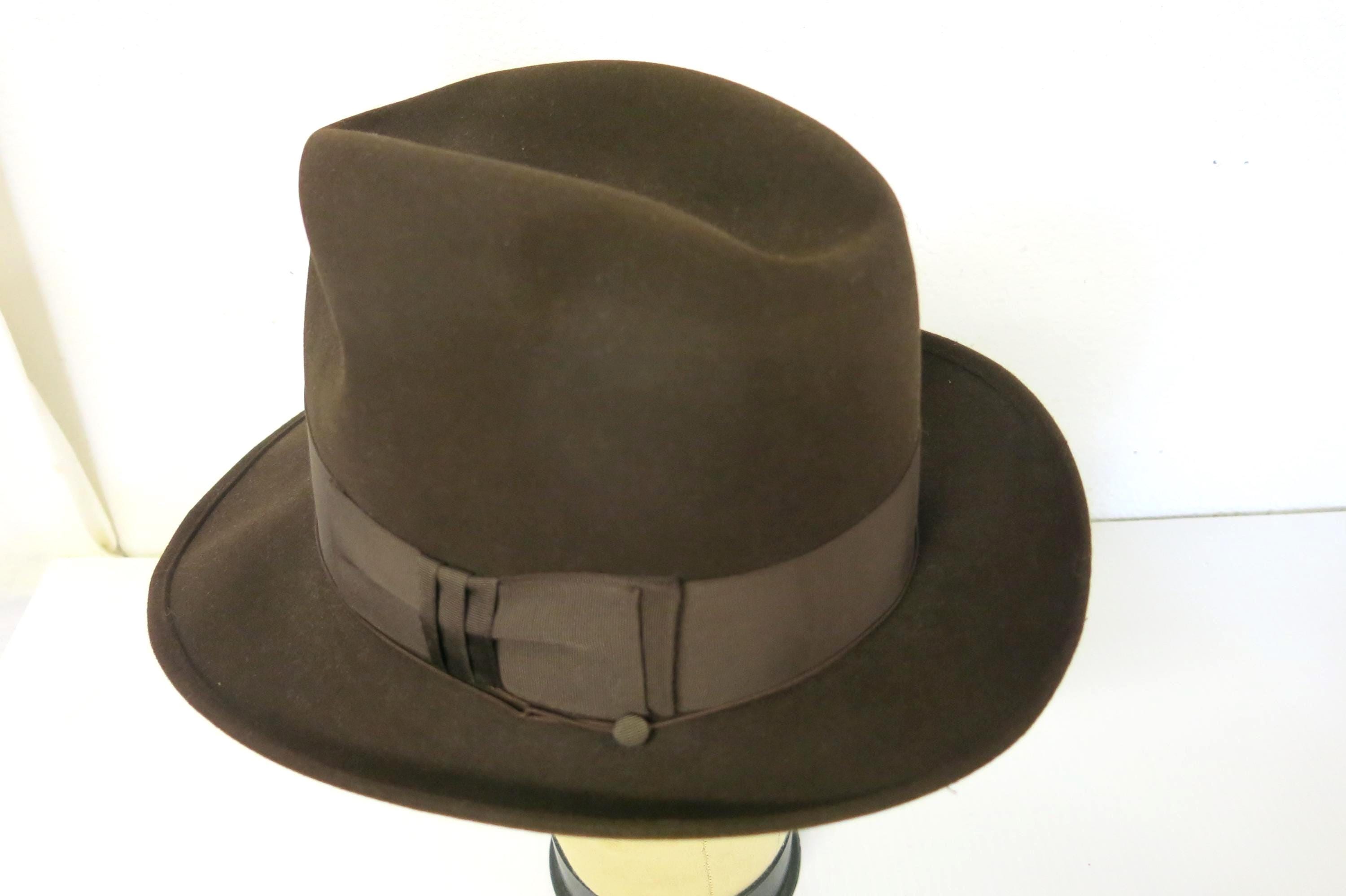 Mens Vintage Fedora 7 5 8 - Etsy UK