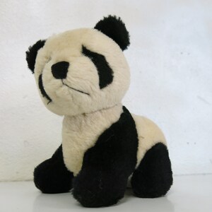 Vintage PANDA Bear Wool Panda Bear