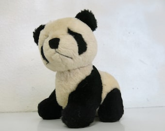 Vintage PANDA Bear Wool Panda Bear