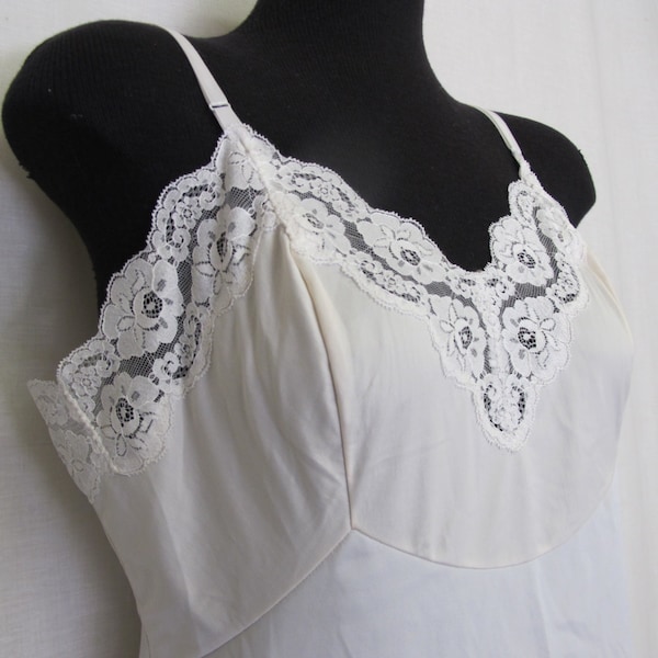 White Slip Dress Lace Etsy