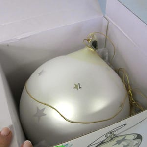 Department 56 Glass Christmas Ornament Extra Large  Glass Ornament 9 1/2&quot; in box