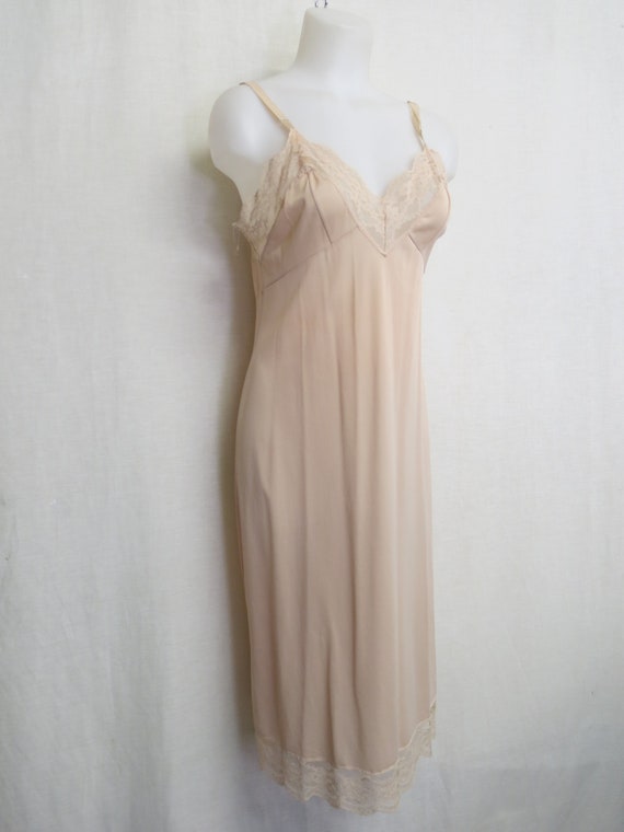 Mad Men Beige Slip 1960 Slip Pin up Slip 34 - image 3