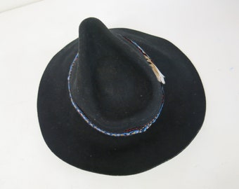 Casquette de Cowboy pour hommes - 100% laine - imperméable - Large bord