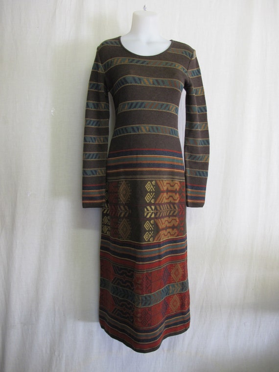 Peruvian Connection Sweater Dress Pima Cotton Knit