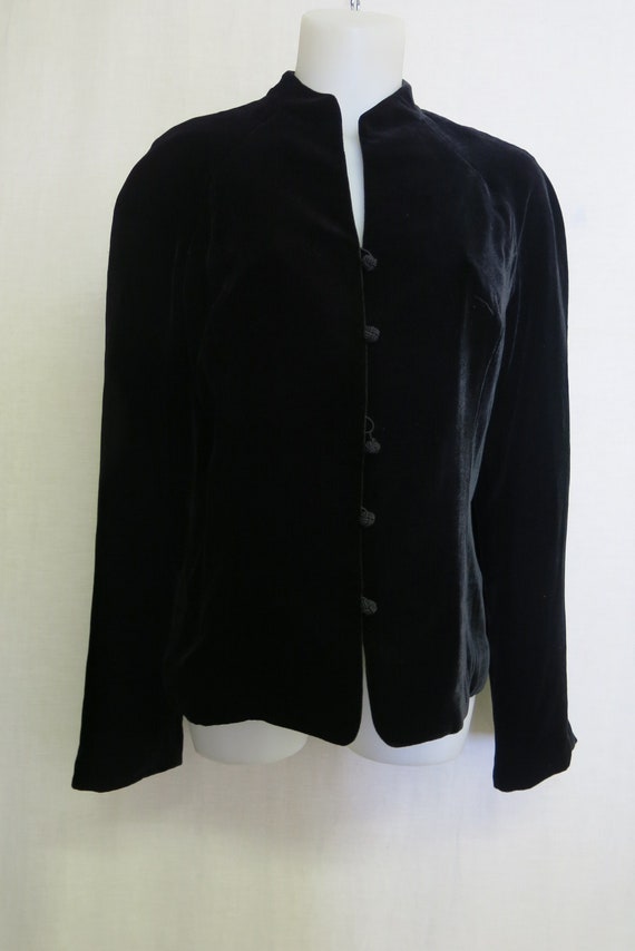 Velvet Jacket Cropped Black Velvet Evening Jacket 