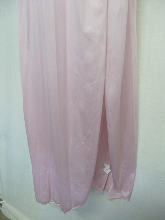 Nylon Nightgown Long Rose Quartz Nightgown Pink N… - image 3