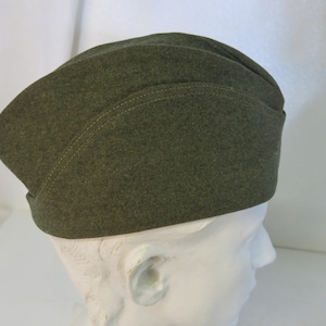 Vintage Army/Military Cap Hat WWII Garrison Cap