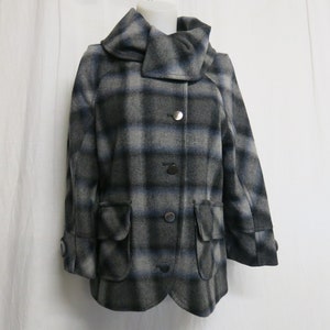 DONNA KARAN Blanket Jacket 1990&#39;s Flannel Jacket DKNY