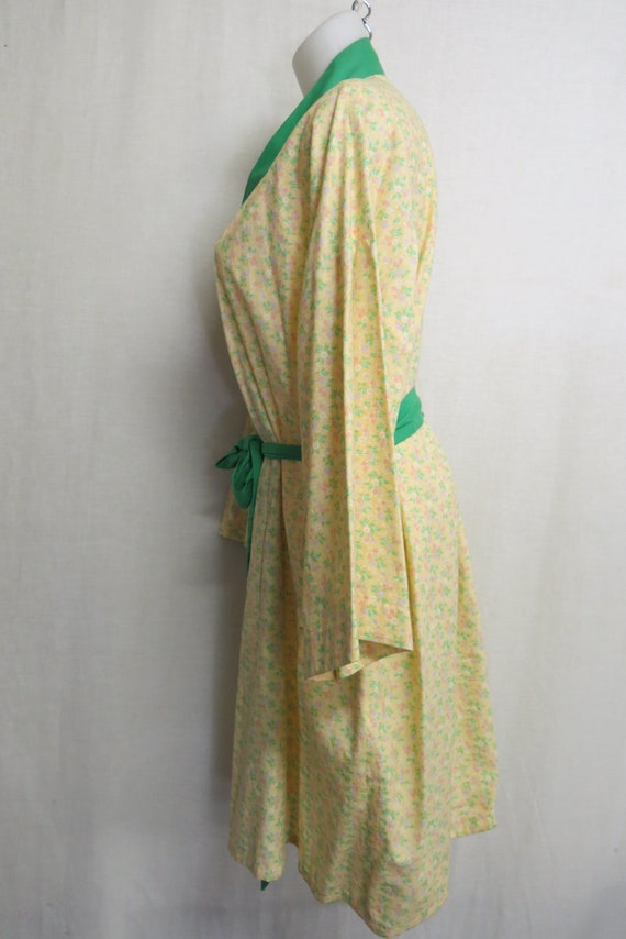 Cotton Kimono Robe Short Kimono Housecoat Houseco… - image 6