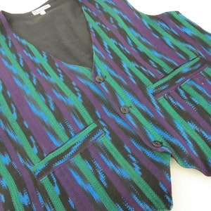 Guatemalan Vest Cotton Vest Art to Wear Handwoven Tribal Vest Unisex