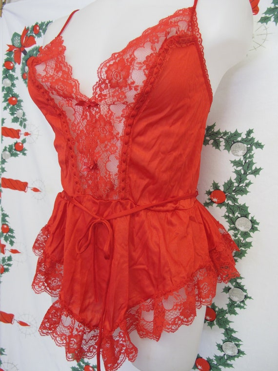 short red nightgown