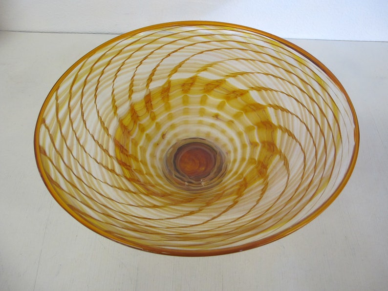 Artisan Glass Bowl Art Glass Bowl West Virginia Steve Davis Etsy
