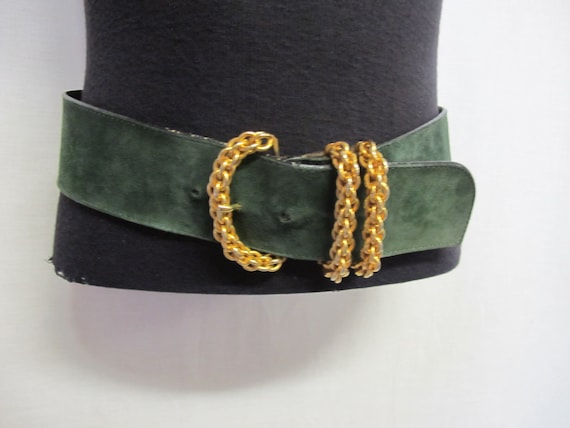 Wide Suede Belt Paloma Picasso Belt Designer Belt