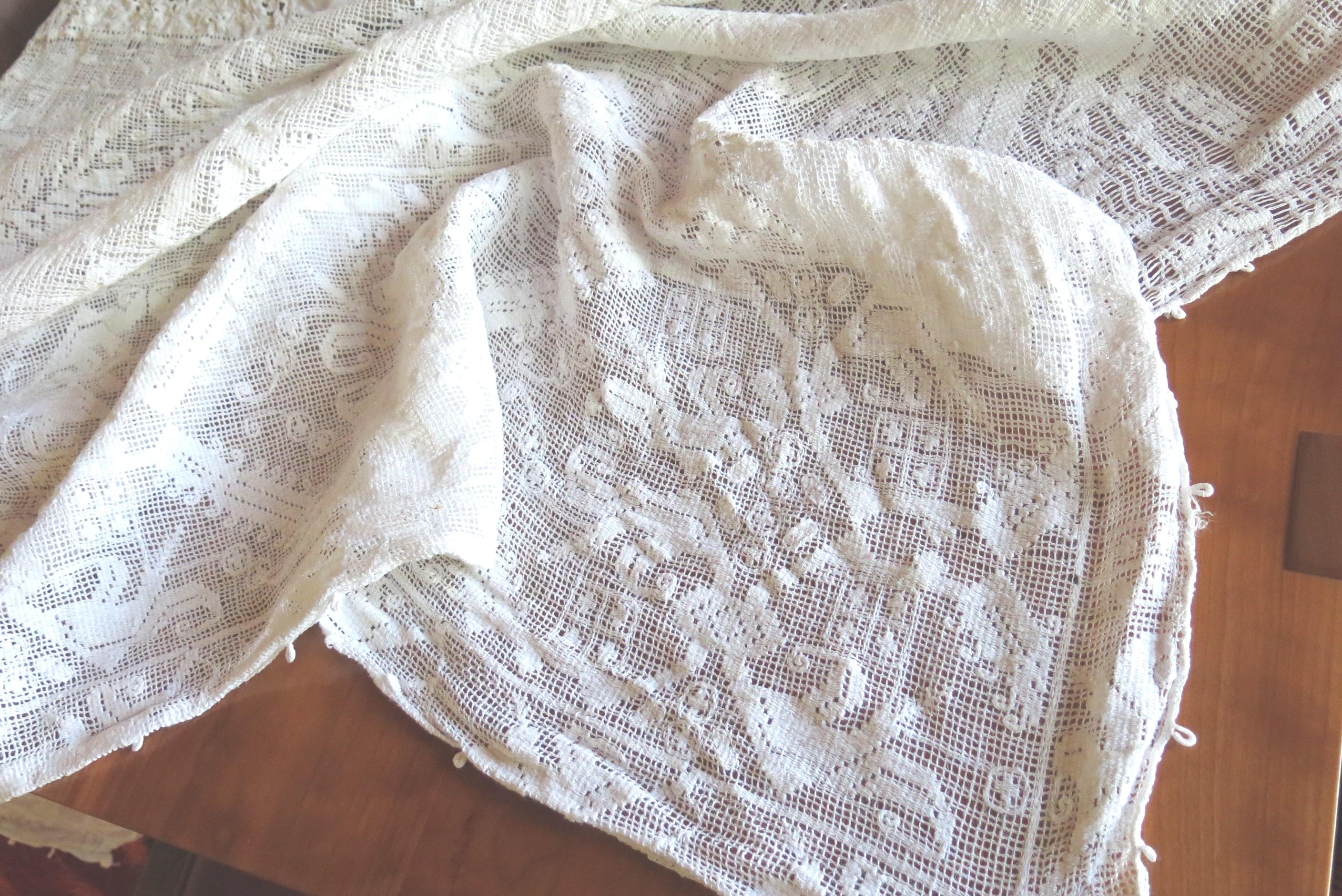 Quaker lace tablecloth - Etsy 日本