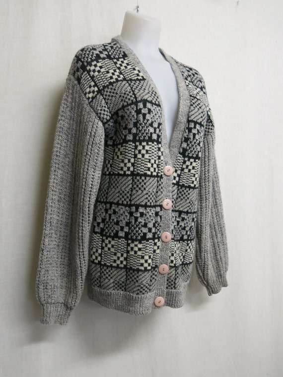 Cardigan Grandpa Sweater Cardigan Slouchy Boyfriend Sweater Etsy