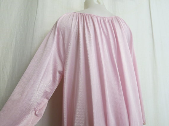 Pink Nylon Nightgown 1970s Nightgown Plus Size Ni… - image 9