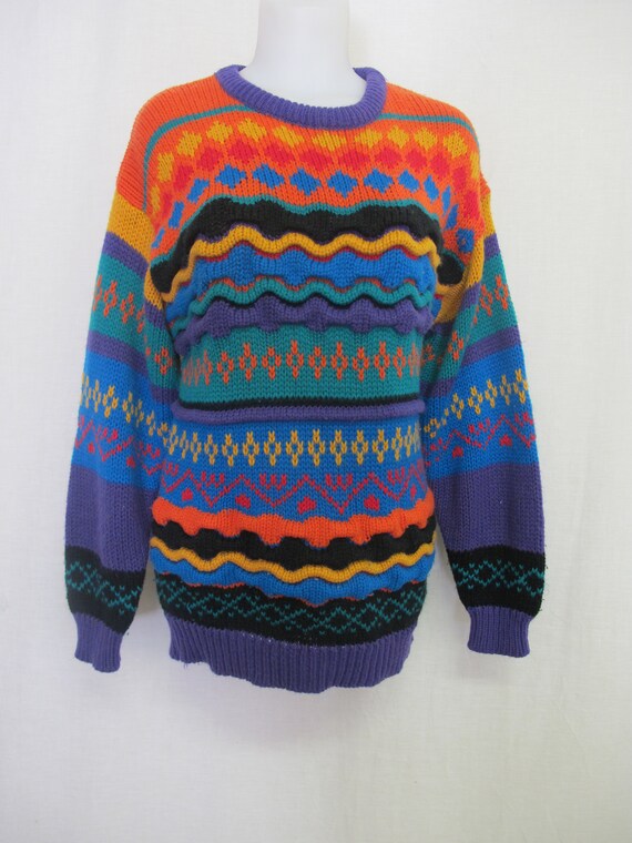 Stripe Tunic Sweater Mod Sweater Slouchy Sweater … - image 3