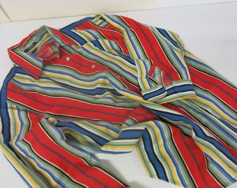 Ralph Lauren CHAPS Blouse Prairie Style Stripes XL