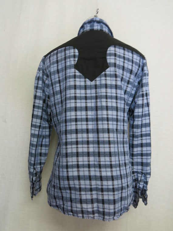 Cowgirl Blouse H Bar C Shirt Plaid Shirt Western … - image 7