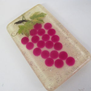 Vintage Lucite Grape Untersetzer: Mid Century Mod Kitchen Decor