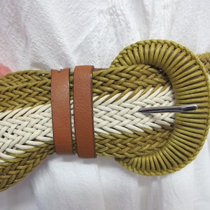 Summer Belt 1970&#39;s Preppy Woven Belt
