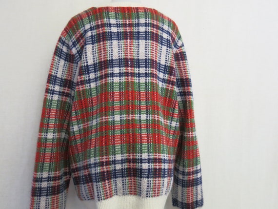 Oversize Bulky Plaid Plaid Sweater ORVIS Sweater - image 3