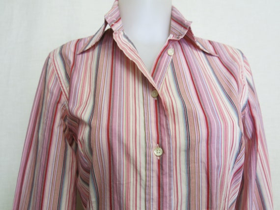 ETRO Cotton Blouse Shirt Striped Cotton Blouse Sm… - image 7