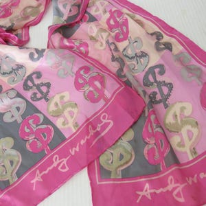 Andy Warhol Silk Scarf - Etsy