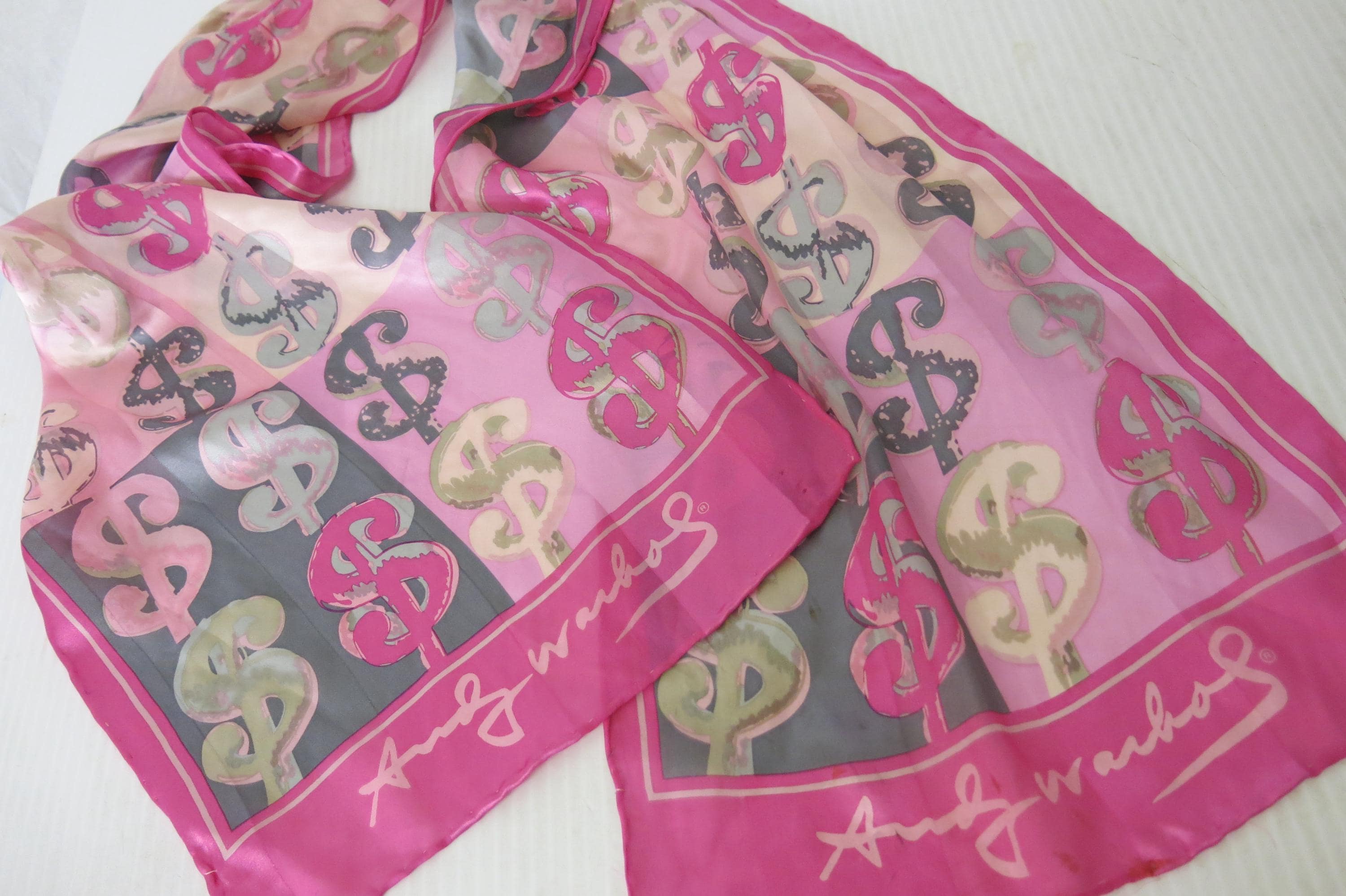Andy Warhol Silk Scarf - Etsy