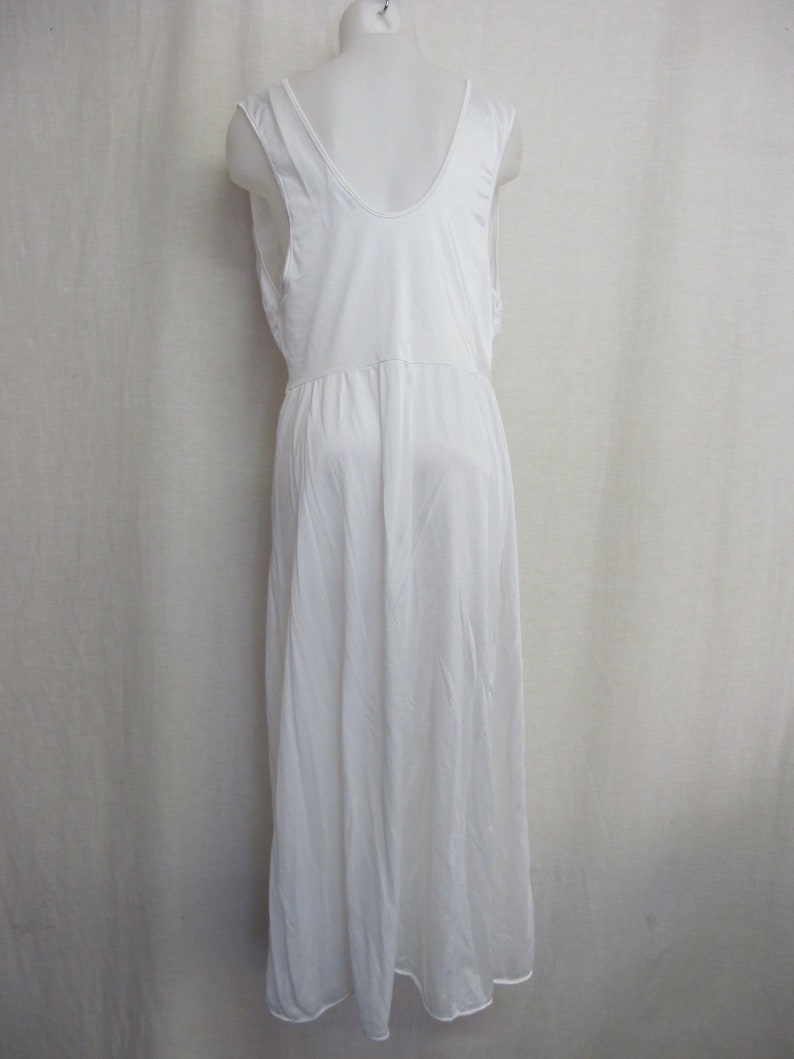 White Nylon Nightgown Summer Nightgown Lace Nightgown Bridal - Etsy
