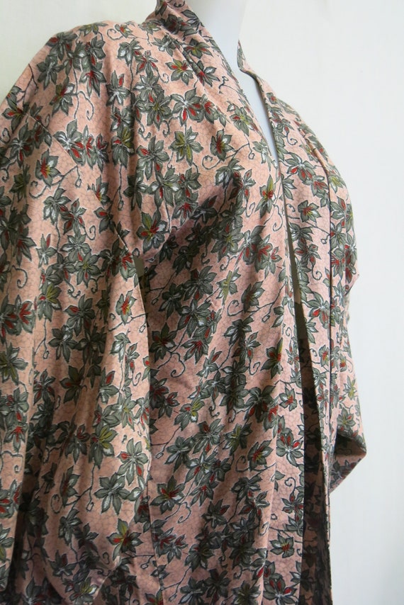 Japanese Kimono Floral Rayon Short Kimono Jacket … - image 3