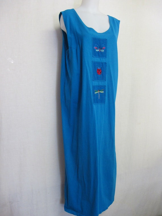 Cotton Maxi Dress Sleeveless Dress Boho Dress XL