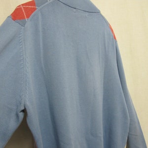Argyle Pullover Sweater Brooks Brothers Retro Sweater Zipper Pima Cotton image 9