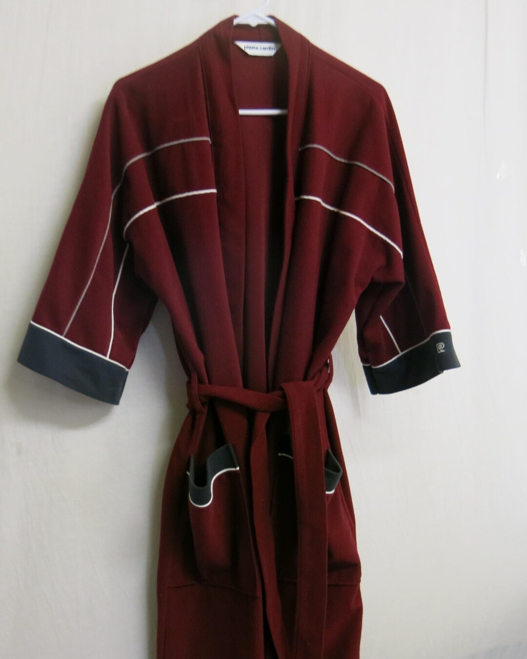 Vintage Men's Robe Mid Century Robe Plush Robe Dressing Gown PIERRE ...