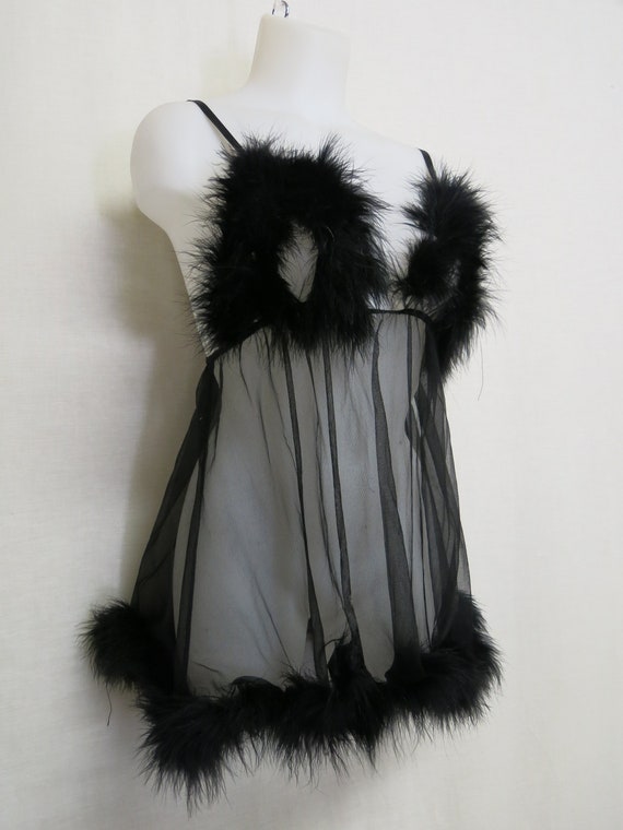 Feather Nightgown Frederick's of Hollywood Feather