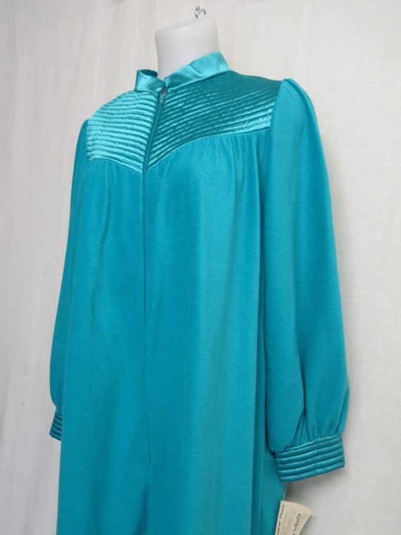 Velour Kaftan Velvet Plush Robe Front Zip Robe JC