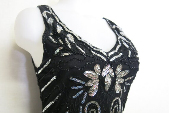 Beaded Flapper Dress Silk Charmeuse Roaring 20's … - image 4