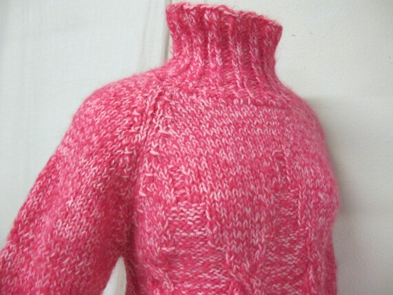 Handknit Mohair Sweater Cropped Sweater Handknit S