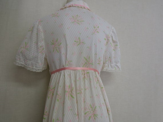 1960s Nylon Nightgown Mad Men Chiffon Nightgown F… - image 9