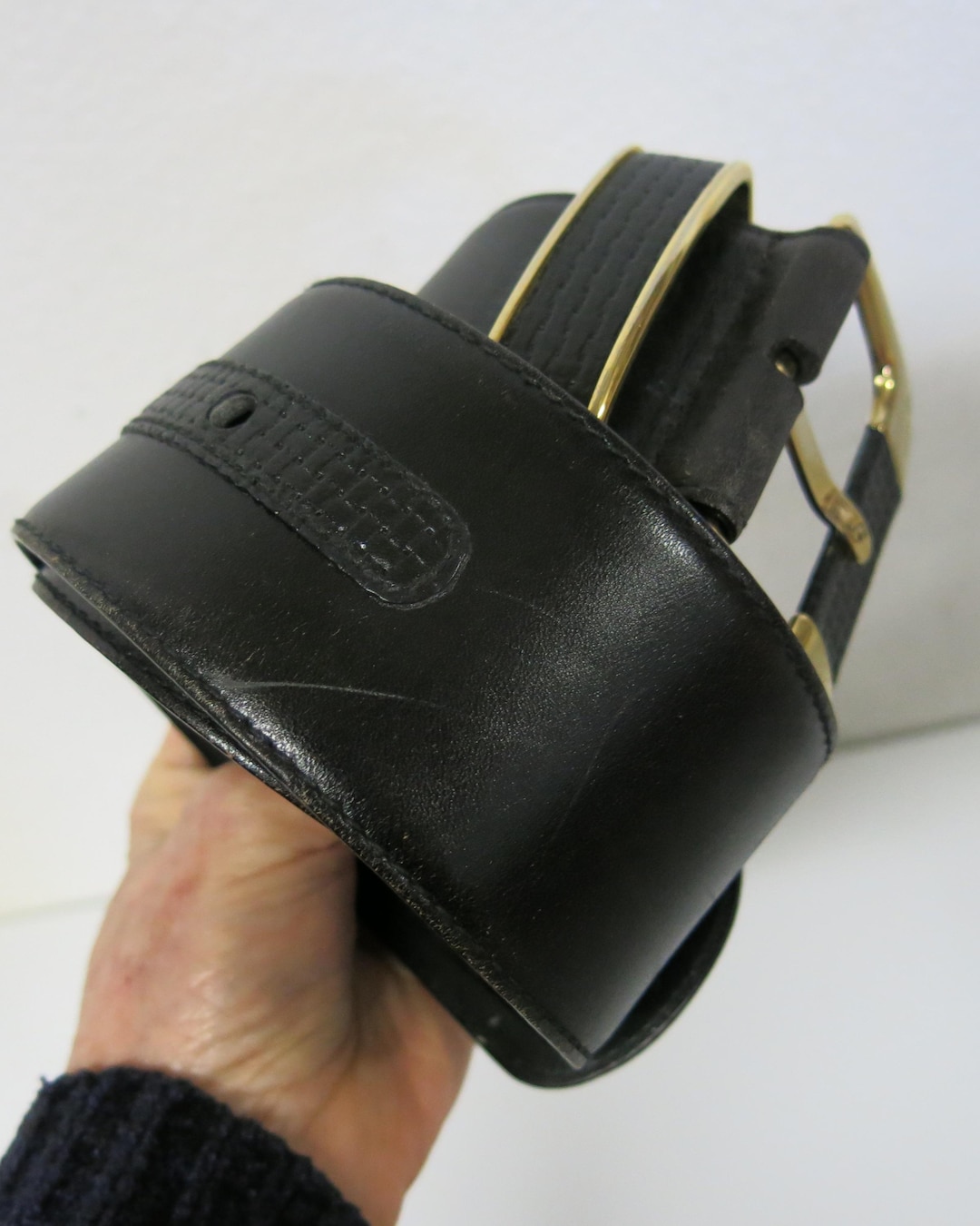 Gotcha Covered Brown Leather Belt main image 1