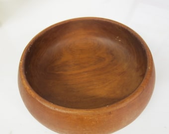 Teak Bowl Mid Century Wooden Salad Bowl