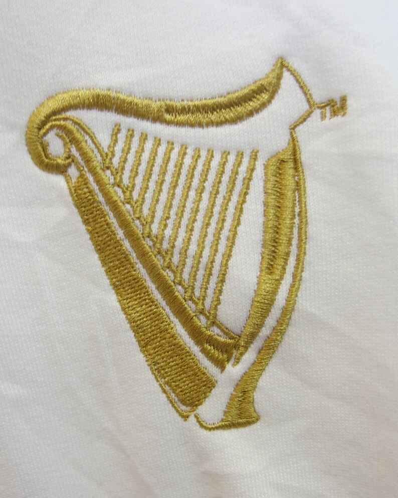 Guinness Irish Beer Sweatshirt: Gold Harp Graphic, Mens XL image 6