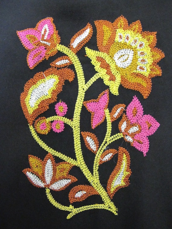 Embroidered Boho Silk Tunic Dress - image 7