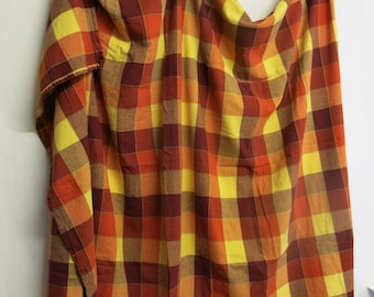 Plaid Cotton Tablecloth Summer Fall Color