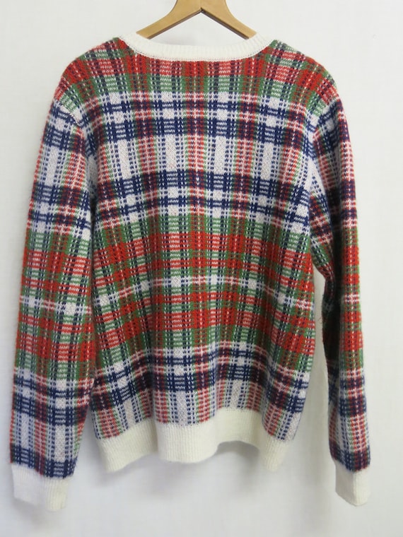 Oversize Bulky Plaid Plaid Sweater ORVIS Sweater