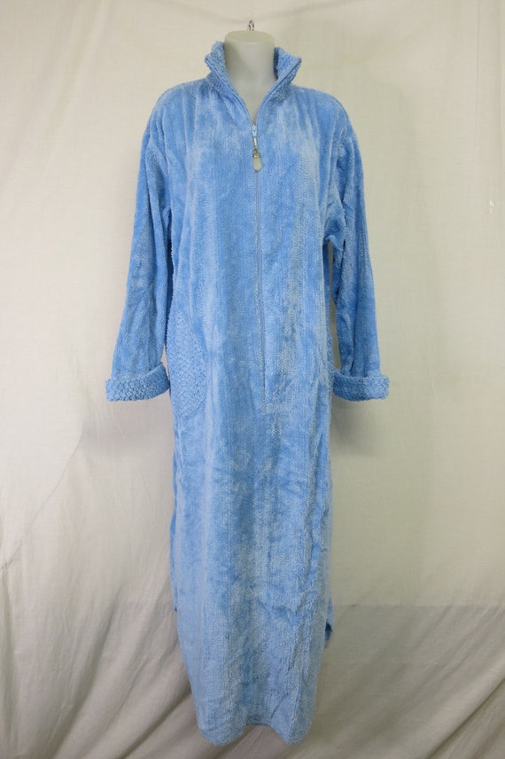 Chenille Robe Terry Cloth Robe Beach Spa Coverup … - image 2