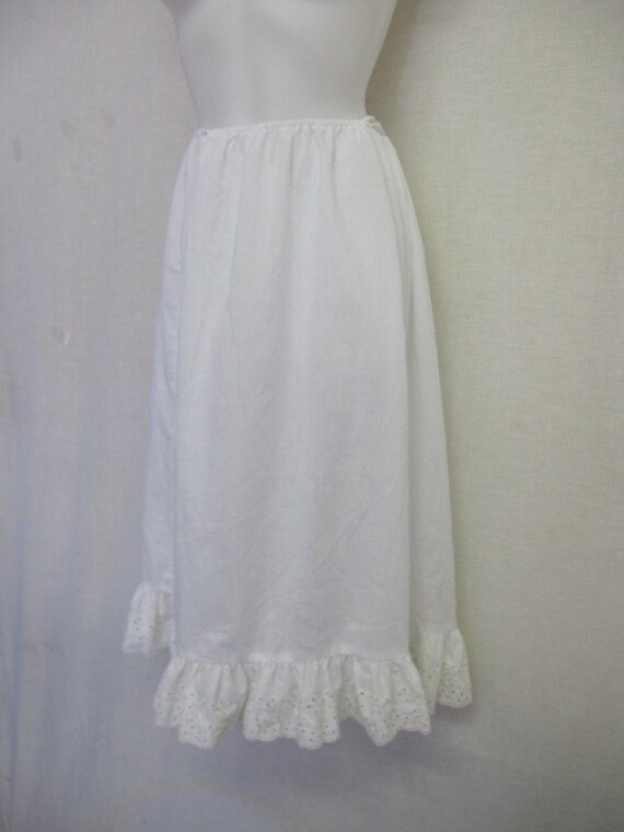 Cotton Eyelet Slip Victorian Style Cotton Slip Hal